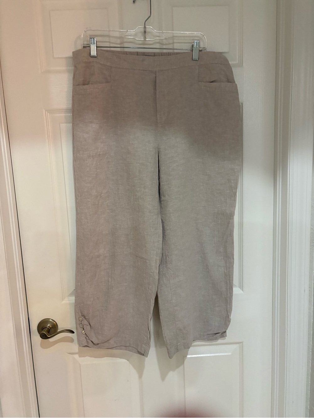 Habitat Clothes to Live In Oatmeal Linen Blend Pants XL